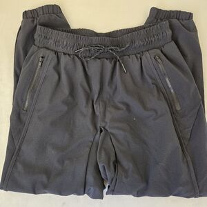 All in motion Black Zippered Drawstring Jogger Pants